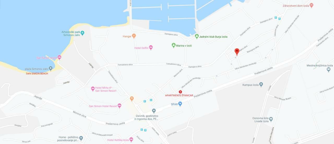 Apartmaji Stamcar Izola Esterno foto
